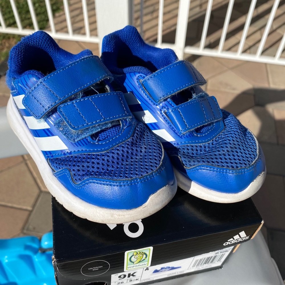 Adidas AltaRun CF I Toddler 9k blue shoes